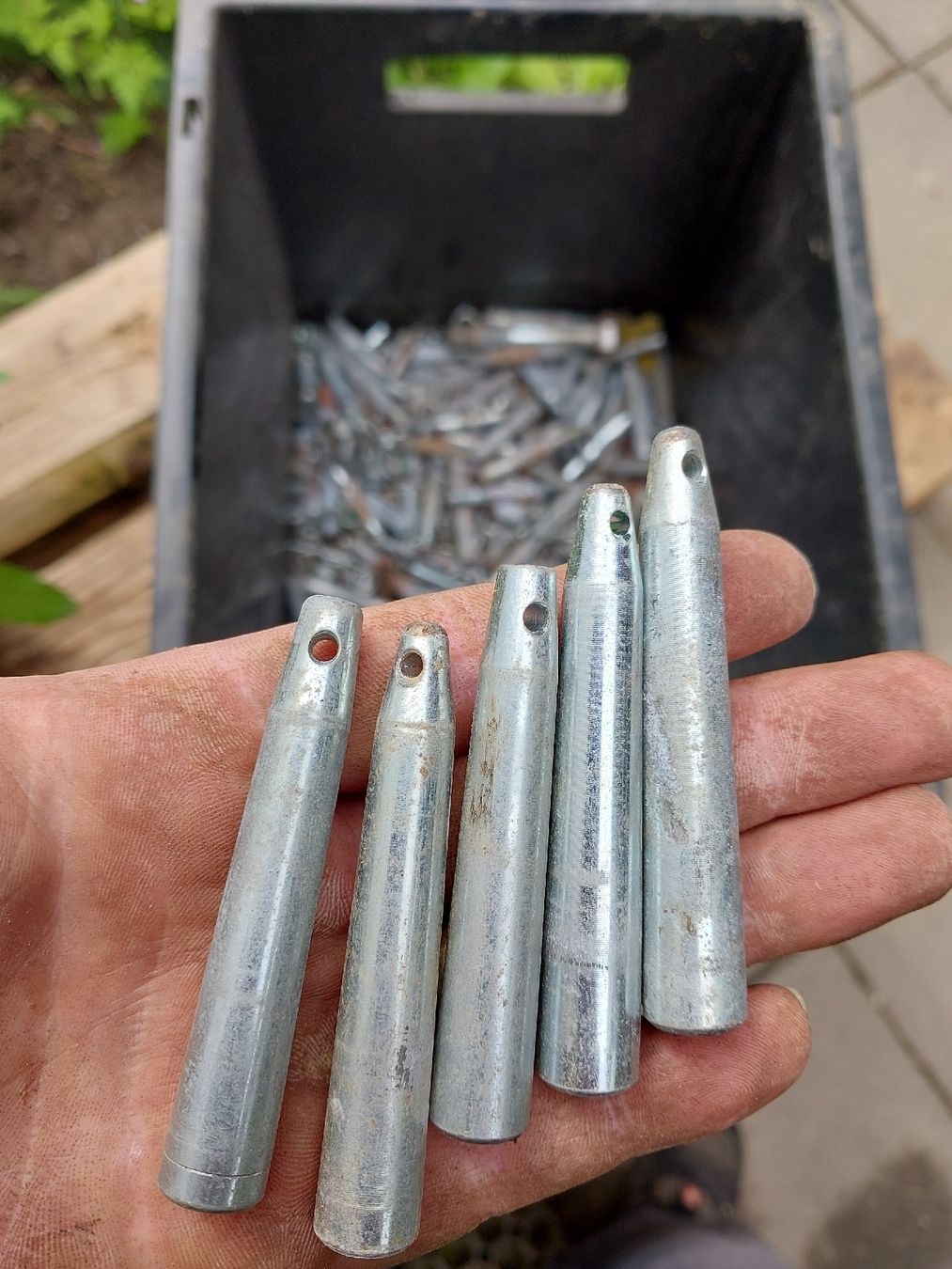 Supporti a parete: pin zu Spigot – Usato da Eglisau venduto da HB9ELV