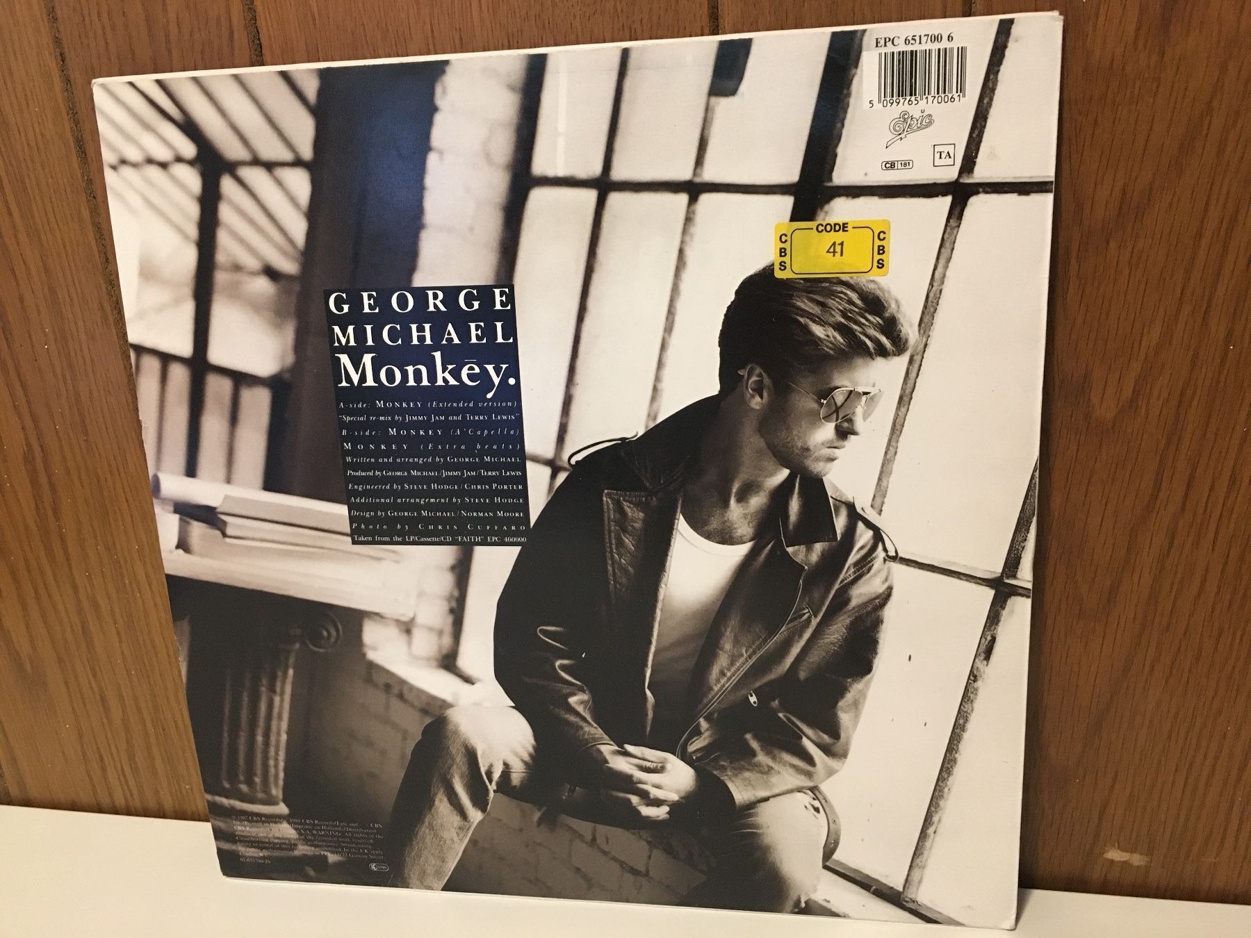 Dischi in vinile: George Michael - Monkey - Single - Schallplatte - CBS 1987 – Usato da Andwil SG venduto da Rainboli 1