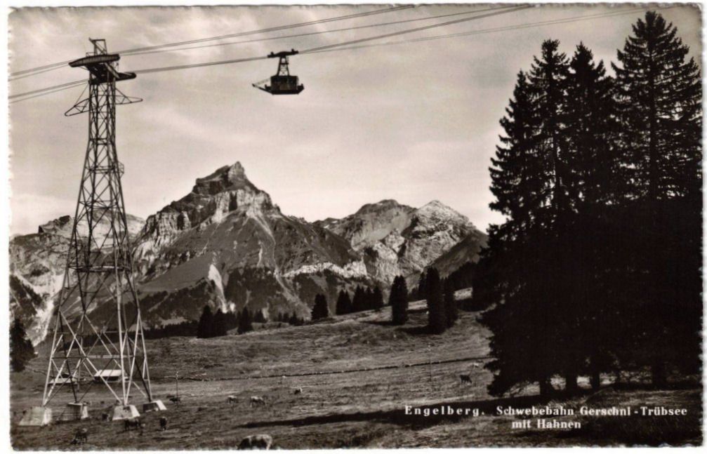 Cartoline postali: Engelberg - Luftseilbahn Gerschnialp--Trübsee – Usato da Binningen venduto da Mountainrider