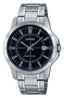 ⌚ Herrenuhr ®CASIO Analog Edelstahl Schwarz 41mm NEU