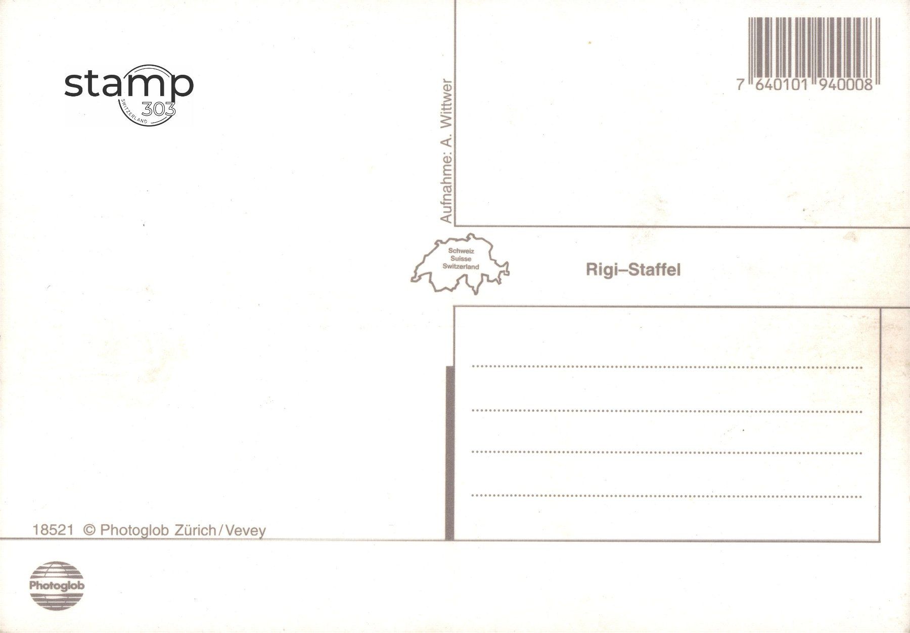 Ansichtskarten: AK Dampfbahn Rigi-Staffel – Gebraucht aus Eggersriet von stamp303 1