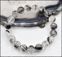 ♛ Turmalin Quarz Stretch Armband
