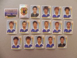 Panini Fussball WM Korea/Japan 2002 Japan 17 Stk. 531 - 548