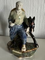 Figurine Vintage en Porcelaine Berger avec son âne (16 cm9
