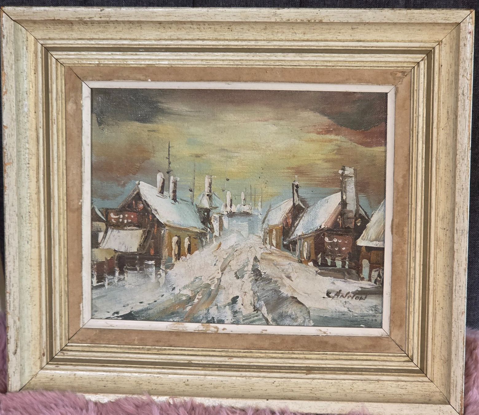 Dipinti: Ölgemalde einer verschneiten Landschaft – Usato da Rohrbach venduto da lod_m58r