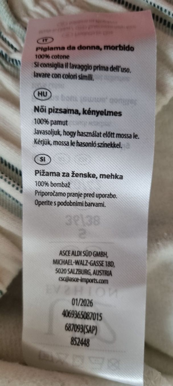 Negligees & Pigiami: Sommer Set: Hose gestreift & Longsleeve, Gr.S  neu – Nuovo (secondo la descrizione) da egliswil venduto da Maggy6 4