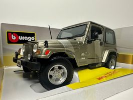 Jeep Wrangler Sahara 1:18, Bburago, Neu inkl. OVP