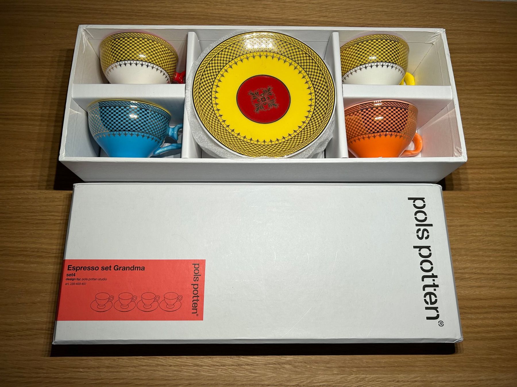 Geschirrsets: polspotten diverse 4er Set tea- und espresso cups teapot – Neu und originalverpackt aus Basel von mar_dn9x 1