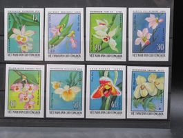Vietnam 1976 Orchideen geschn. ungezähnt, **