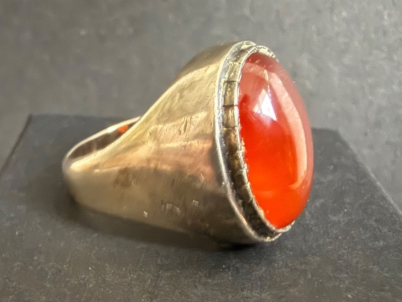 Anelli: Vintage Silber Ring mit Karneol 800 – Usato da Spiegel b. Bern venduto da Rogger72 1