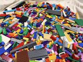 Spielsack mit Lego Steinen gemischt