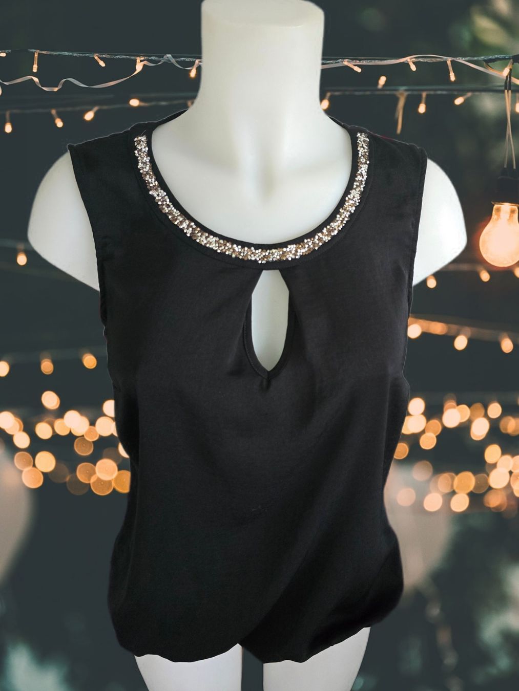 Top: Elegantes Oberteil  mit Glitzer – Nuovo (secondo la descrizione) da Aarburg venduto da Hystoria