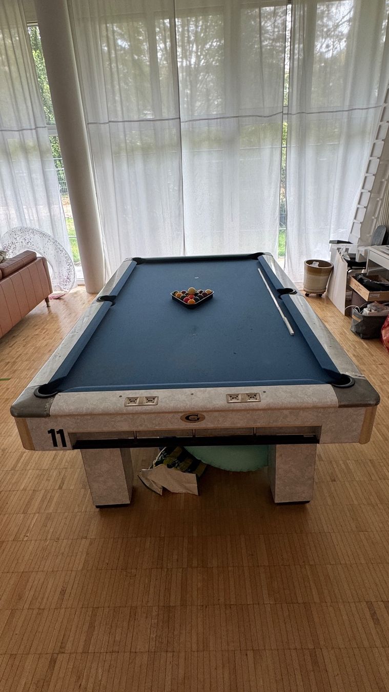 Tables de billard: Table de billard Gandy bleu avec compteurs – D'occasion à Zürich par ans_hxn2