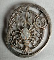 Brosche Silber 835, Krebs K & L