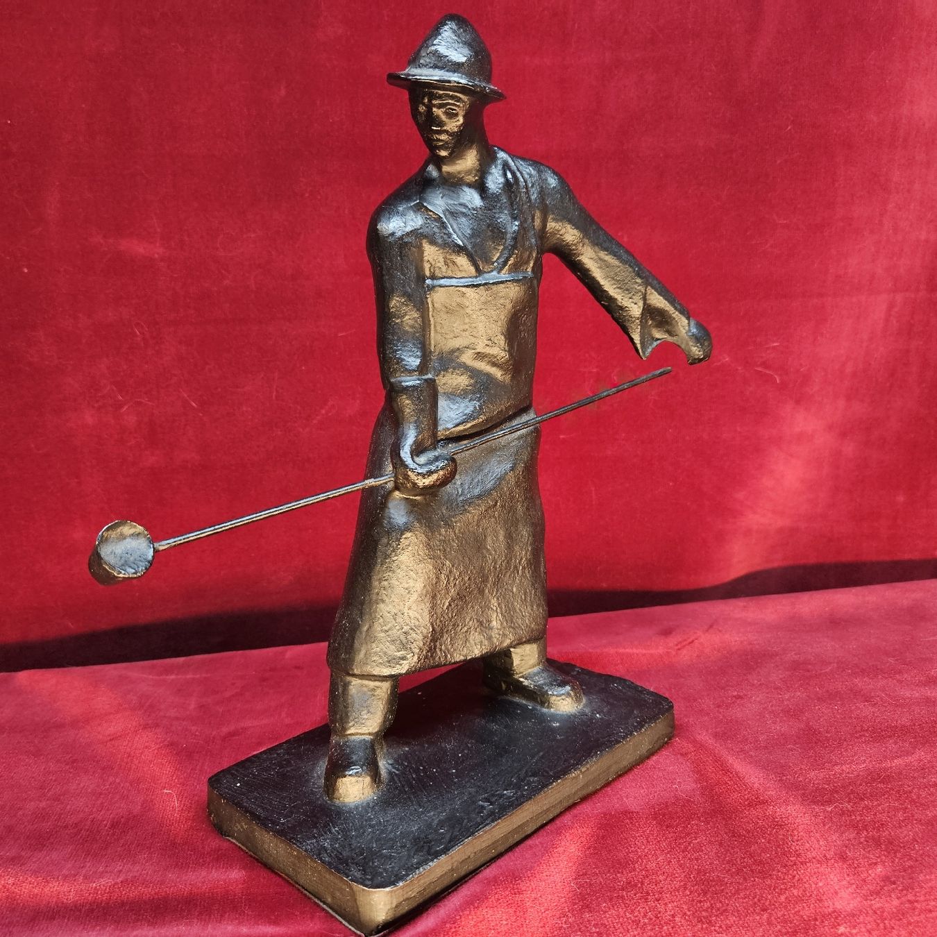 Figuren: Eisengiesser ca. 6,5 Kg , Figur aus Eisen – Gebraucht aus Bözberg von L-G 3