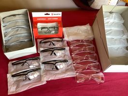 23 Schutzbrillen, 3 Sorten, Neu, Qualität & Originalverpackt