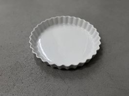 Weisse Keramik-Tarteform / Quicheform