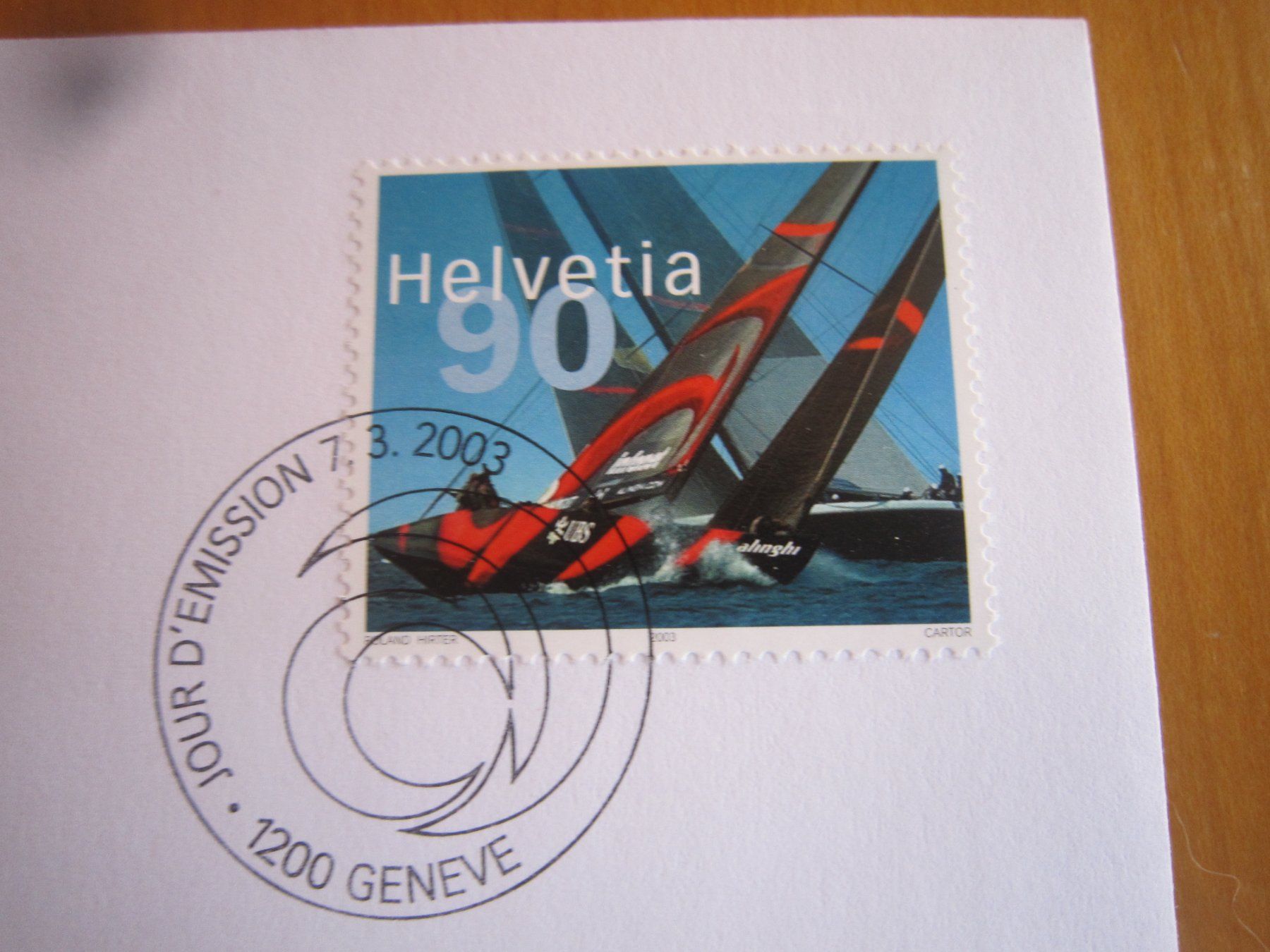 Tutti i francobolli: S1 dschöner FDC Alinghi – Usato da Giubiasco venduto da sal_9j6w 1