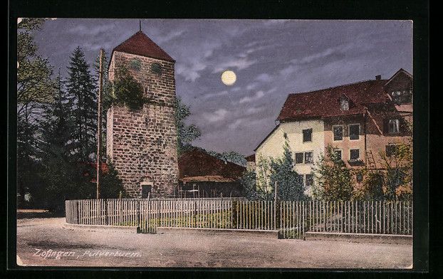 Cartoline postali: Zofingen, Pulverturm mit Strasse bei Vol – Usato da Berlin venduto da bartko-reher