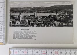 Zürich Ansichtskarte, 1939, Top Zustand, Rarität!