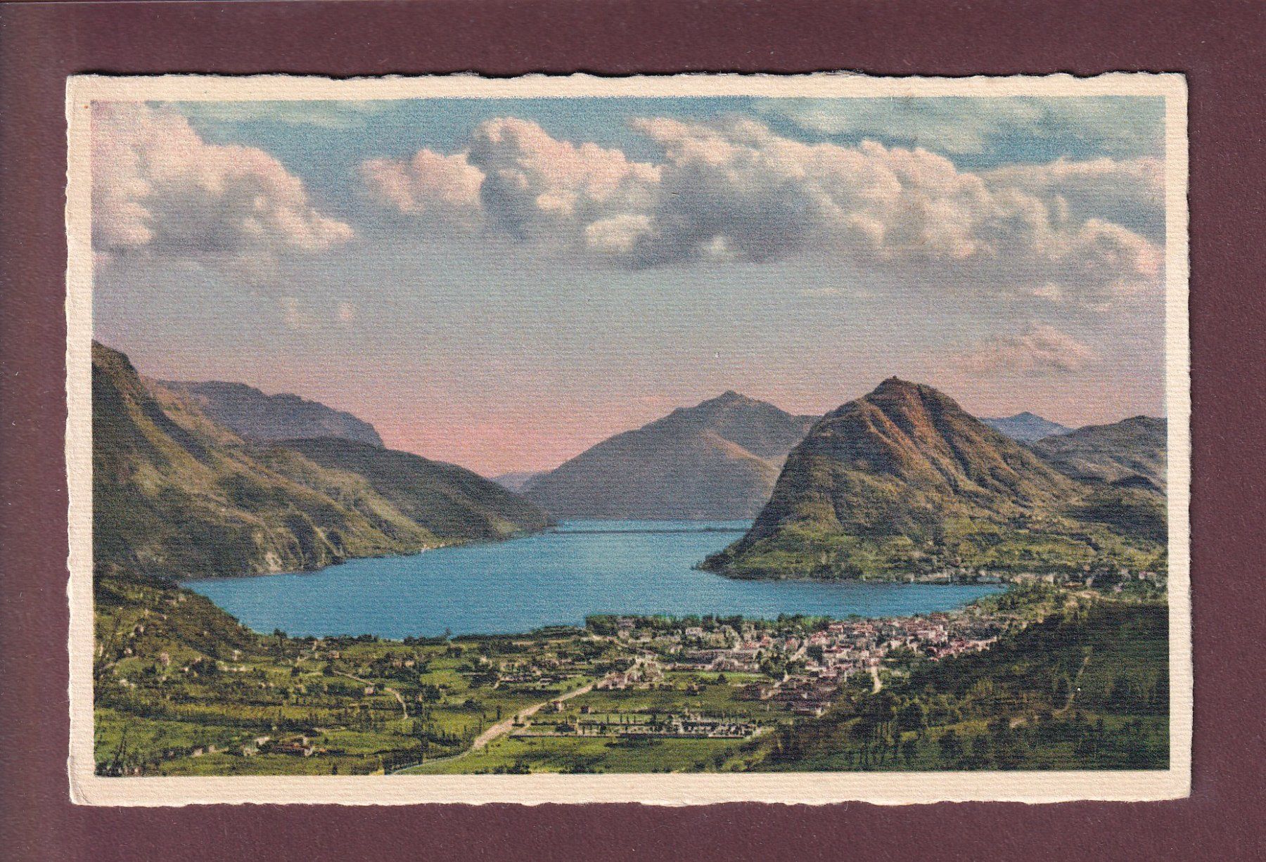 Ansichtskarten: LUGANO - Panorama generale – Gebraucht aus Pully von nicecards