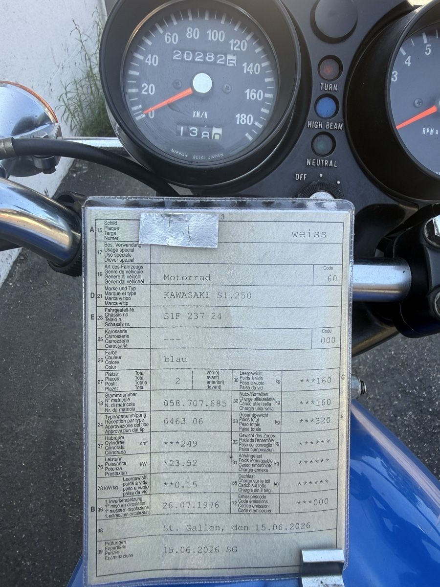 Strasse: Kawasaki S1 ab MFK ( Oldtimer 1976 ) – Gebraucht aus St. Gallen von tanaosri 6