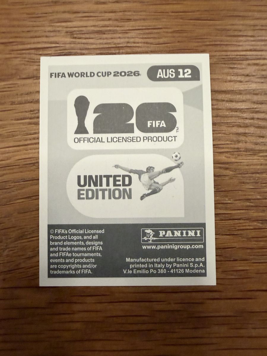 Panini Carte collezionabili: FIFA WM 2026 Panini AUS 12 – Nuovo (secondo la descrizione) da Egg b. Zürich venduto da pie_9jrw 1