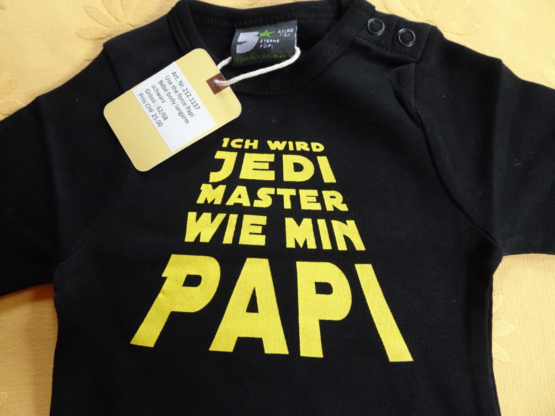 Unterwäsche: NEUER Body schwarz "Ich wird Jedi Master" Gr. 62/68 - 260741 – Neu (gemäss Beschreibung) aus Küssnacht am Rigi von Schuhe-Secondhand 1