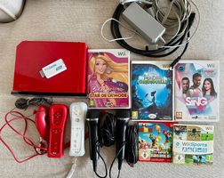 Nintendo Wii Rouge + 6 Jeux + Accesoires