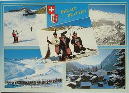 BLATTEN Belalp, Hexen-Abfahrt, Skilift Hochstock