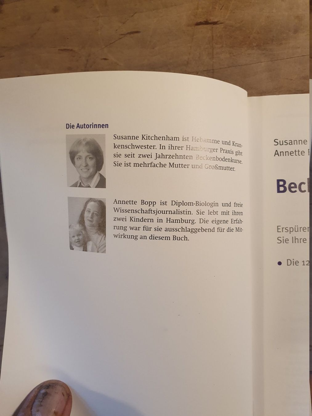 Libri: Beckenbodentraining Susanne Kitchenham Annette Bopp Trias – Usato da Zürich venduto da loosebone 2
