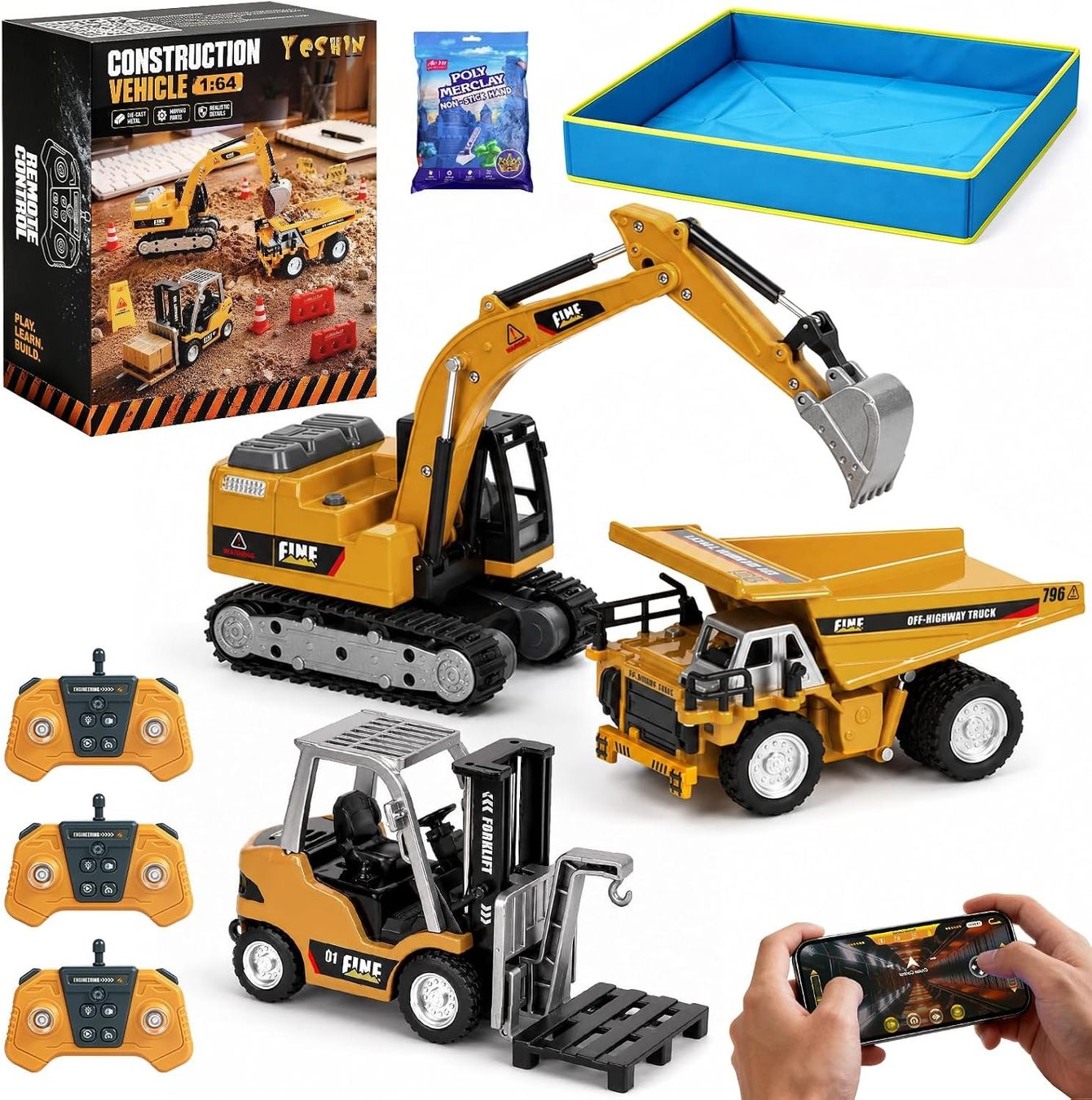 RC Modellbau: RC Baufahrzeuge 3in1 – Neu und originalverpackt aus Hundwil von Equiply