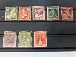 Pro Juventute, J 2-9, **, KP 200.--