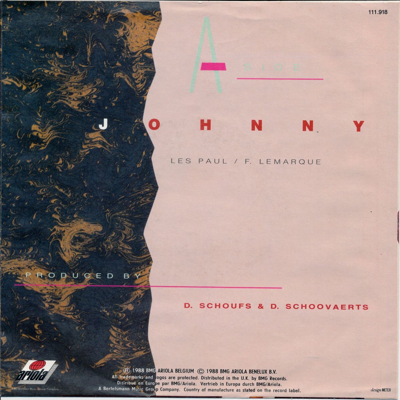 Dischi in vinile: VAYA CON DIOS - JOHNNY (7'' Vinyl Single VG+) – Usato da Hedingen venduto da Studers 1