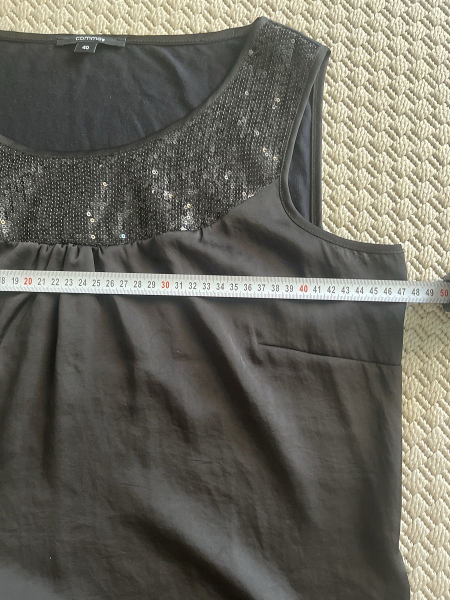 Comma Tops: Top mit Pailletten, Modal, comma, 40 – Gebraucht aus Solothurn von Bobesch08 5