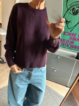 Closed! neuer Kaschmirpullover aubergine Gr. XS (s) NP 390.-
