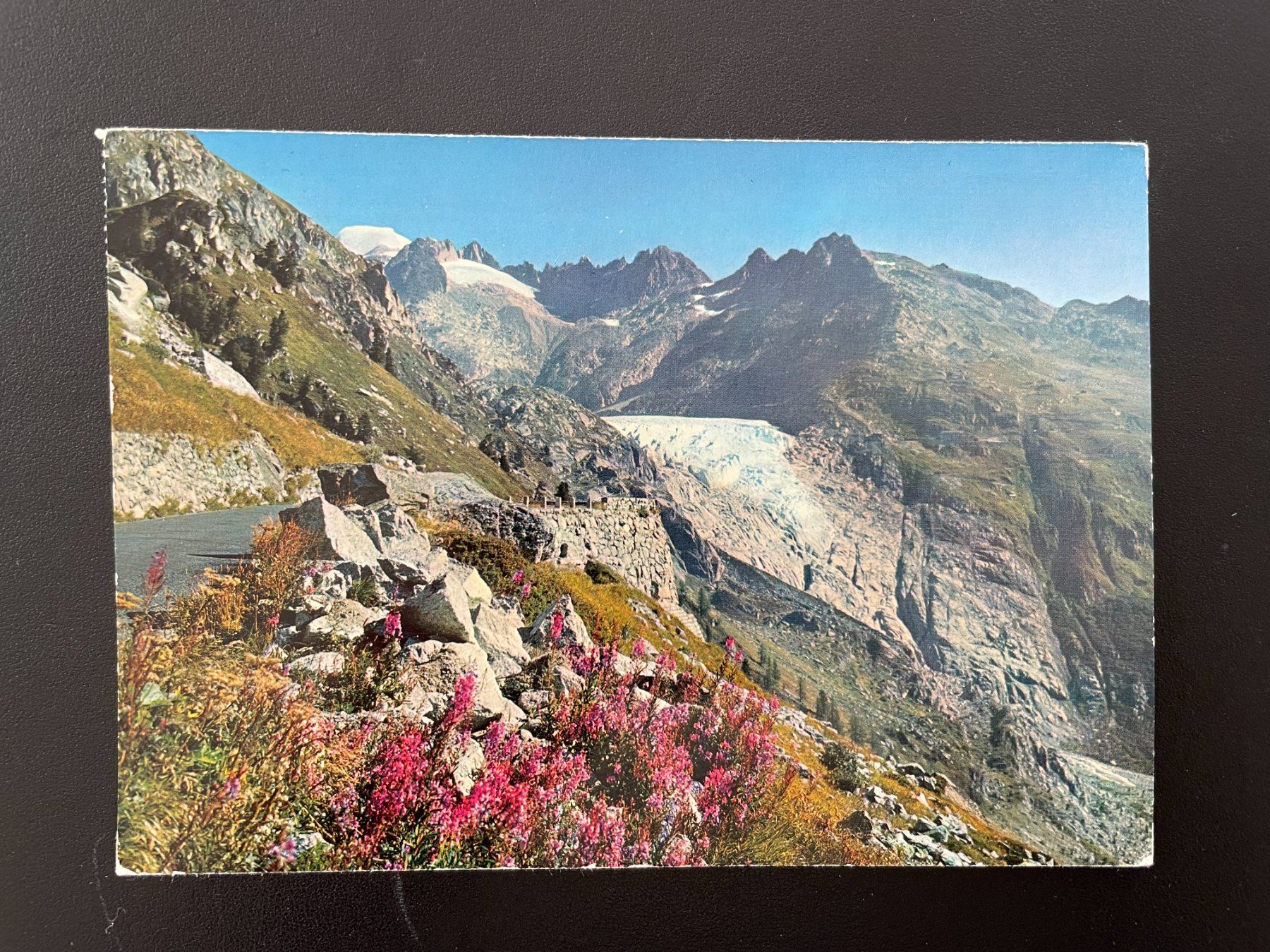 Ansichtskarten: AK VS Blick Grimselstrasse auf Rhonegletscher – Gebraucht aus Thal von Danny82