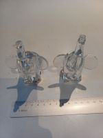 Lindshammar, 2 schwedische Kristallglas Elefanten