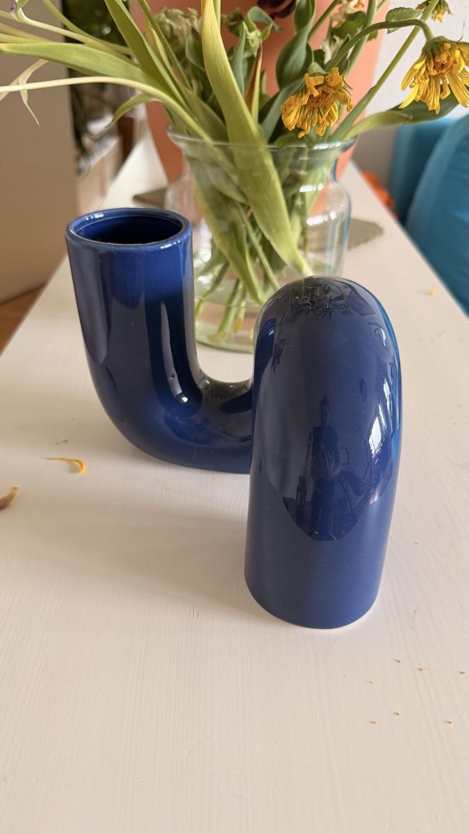 Vasi & Recipienti: Moderne Blaue Schlauch Vase  – Nuovo (secondo la descrizione) da Zürich venduto da jas_lk8w 2