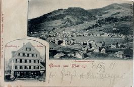 Gruss aus Wattwyl, Wattwil, 1901, Zustand