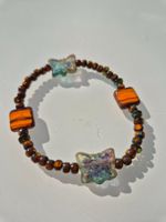 ARMBAND KETTE ARMKETTE SCHMETTERLING PERLEN , TOP ZU RING