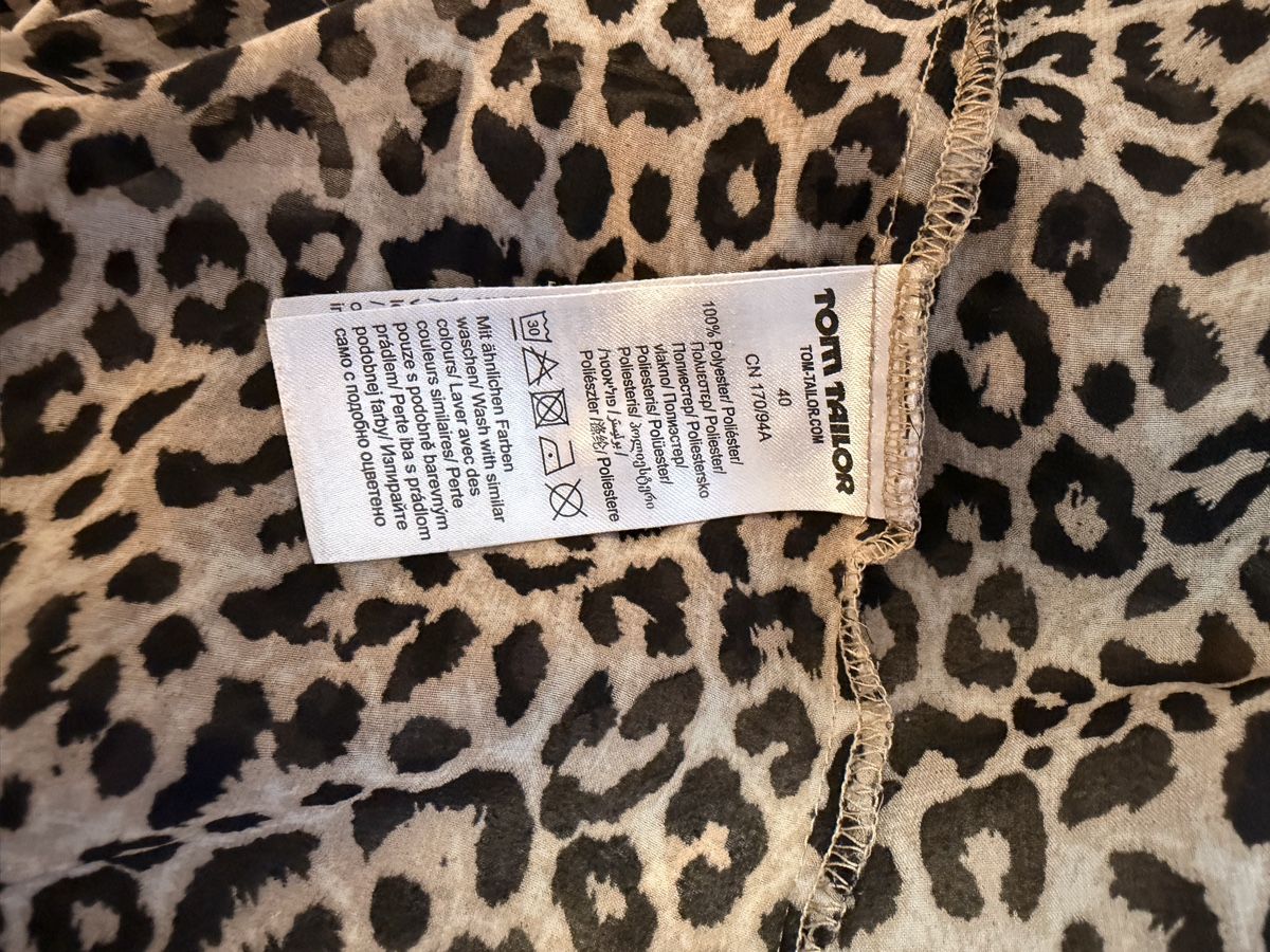 Tom Tailor Camicette: Damen Bluse TOM TAILOR Leo Print Grösse 40 – Usato da Lufingen venduto da Smily37 5