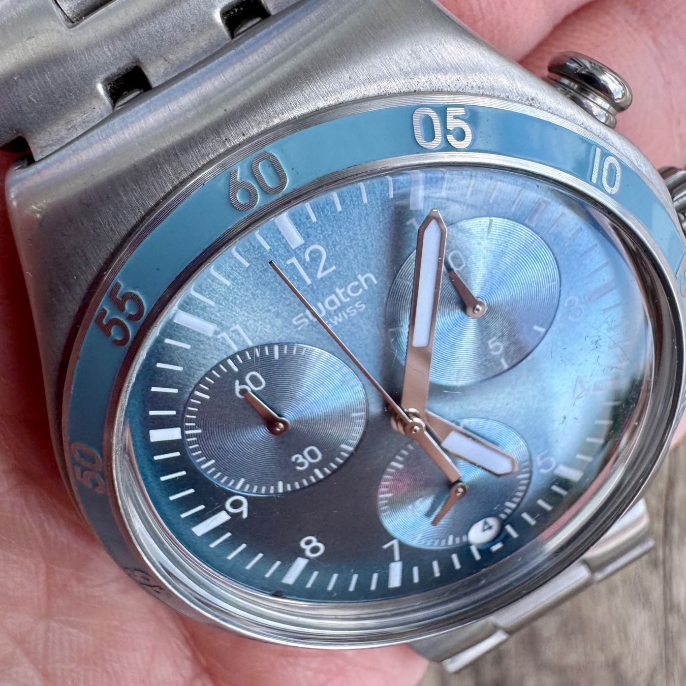 Swatch Orologi: Swatch Irony Chrono Clear Water Unworn – Nuovo (secondo la descrizione) da Arzier-Le Muids venduto da Anna_BM 6