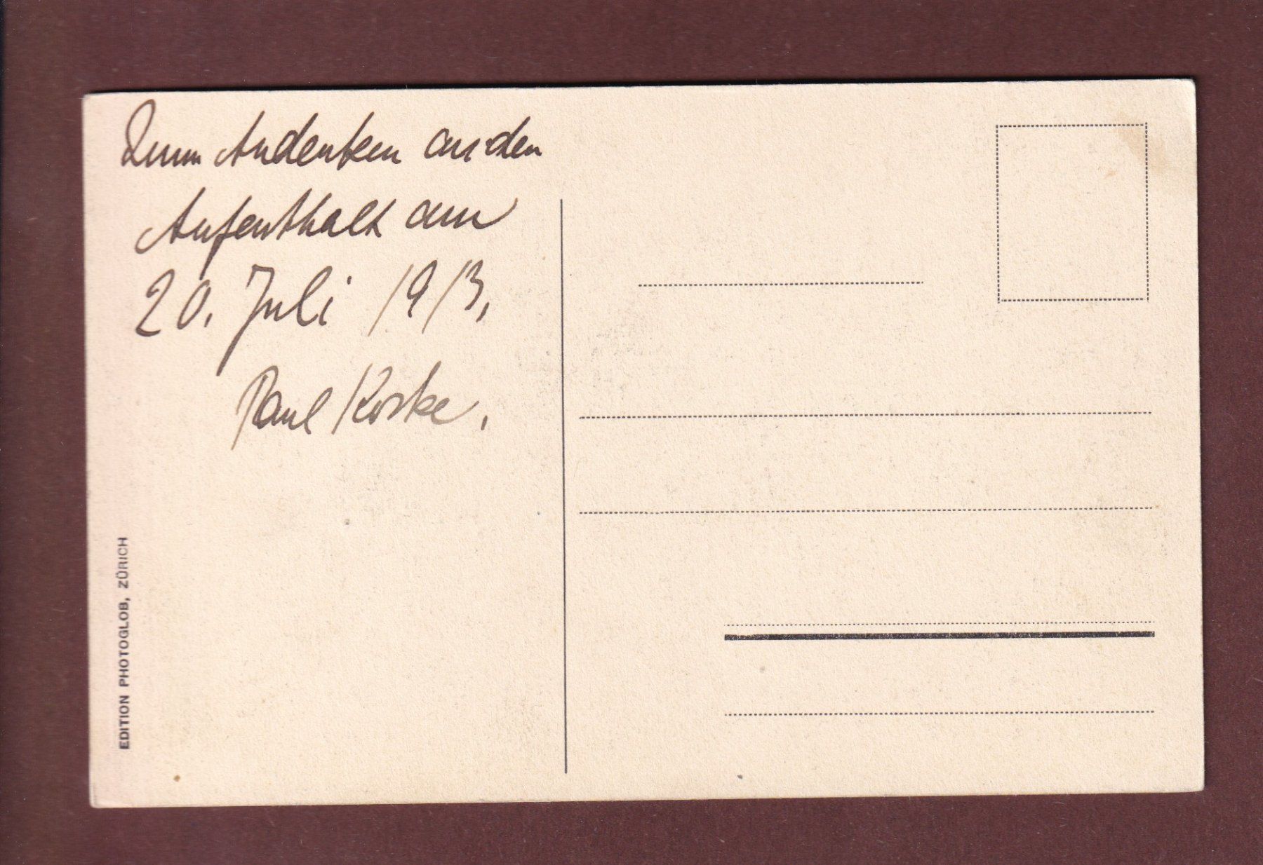 Cartoline postali: RHEINFALL - Schloss Laufen  - 1913 – Usato da Pully venduto da nicecards-shop 1
