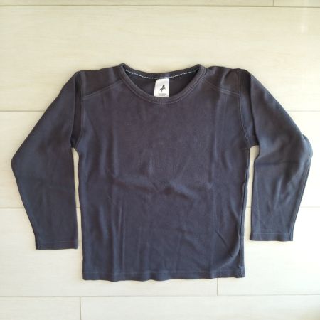 T-shirt à manches longues bleu acier