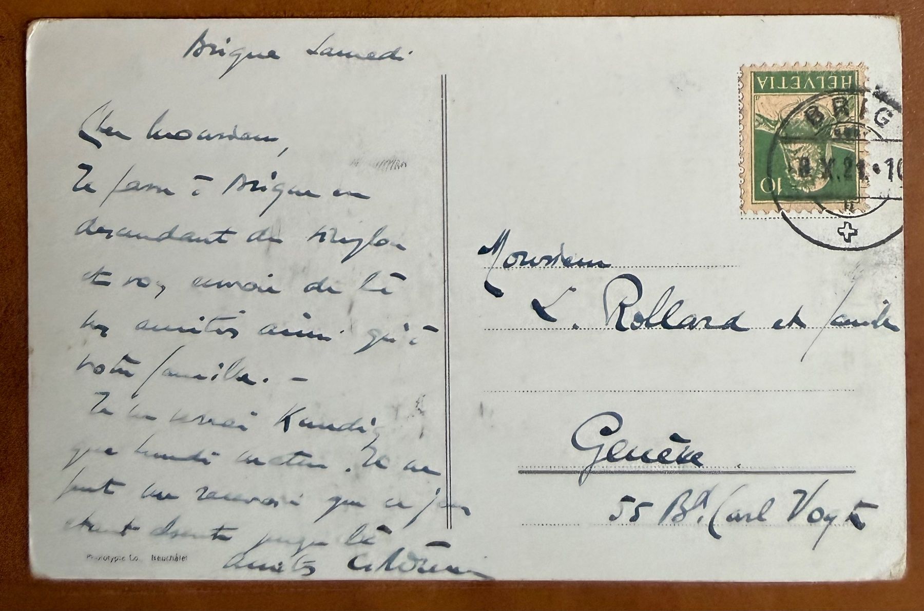Cartoline postali: Simplon - L'Hospice 1921 – Usato da Lutry venduto da Ediego 1