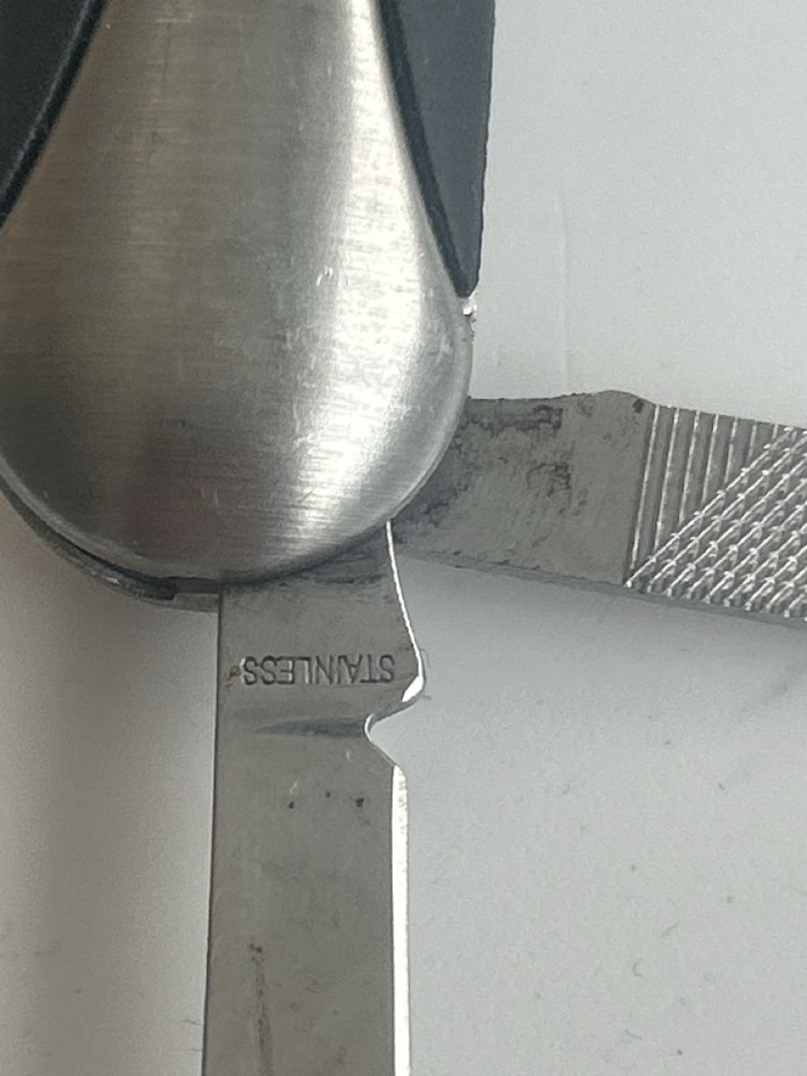 Coltelli tascabile: Multifunktionsmesser Edelstahl mit Schere gebraucht(2S4) – Usato da Neuenhof venduto da 123-Allerlei 2
