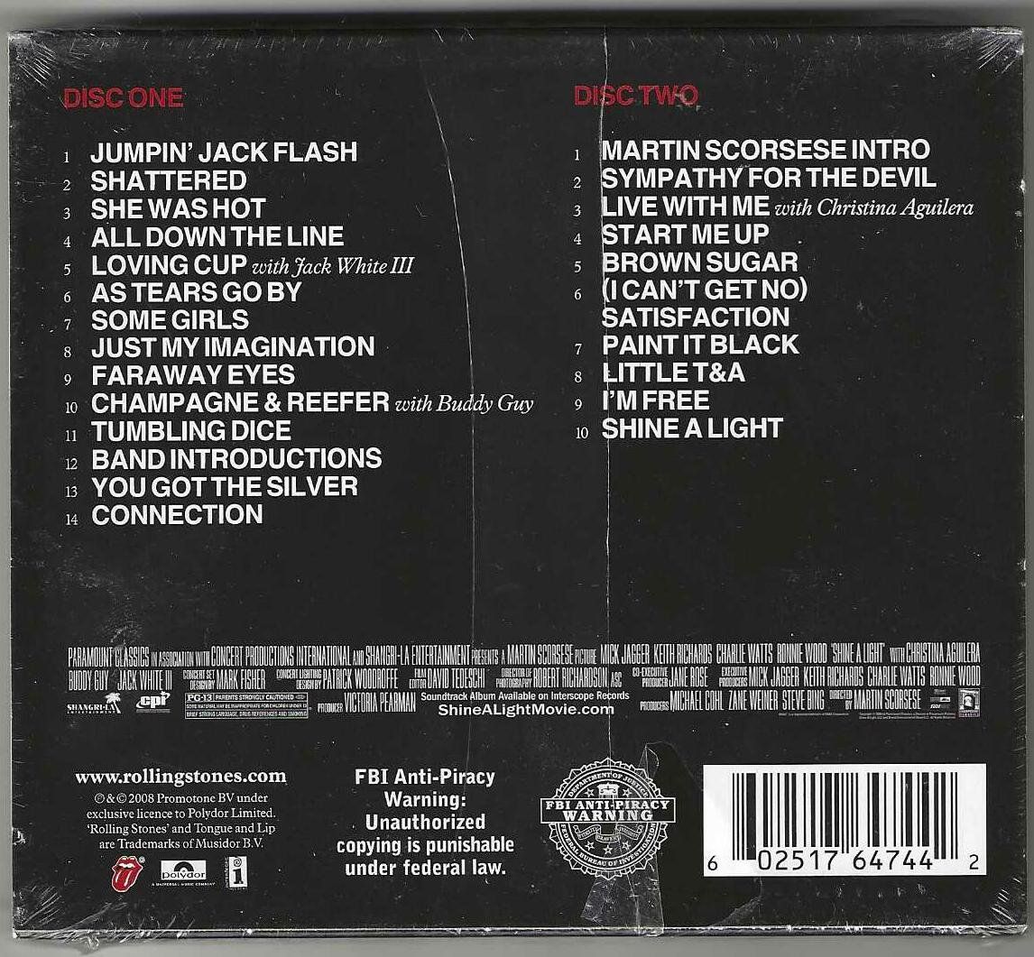 CDs: Rolling Stones - Shine A Light - 2 X CD - Neue – Neu und originalverpackt aus Genève von CDLPBookS 1