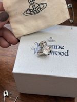 Vivienne Westwood Silver Heart Stud Earrings, Gift!