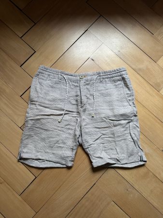 ZARA - Shorts beige-weiss L